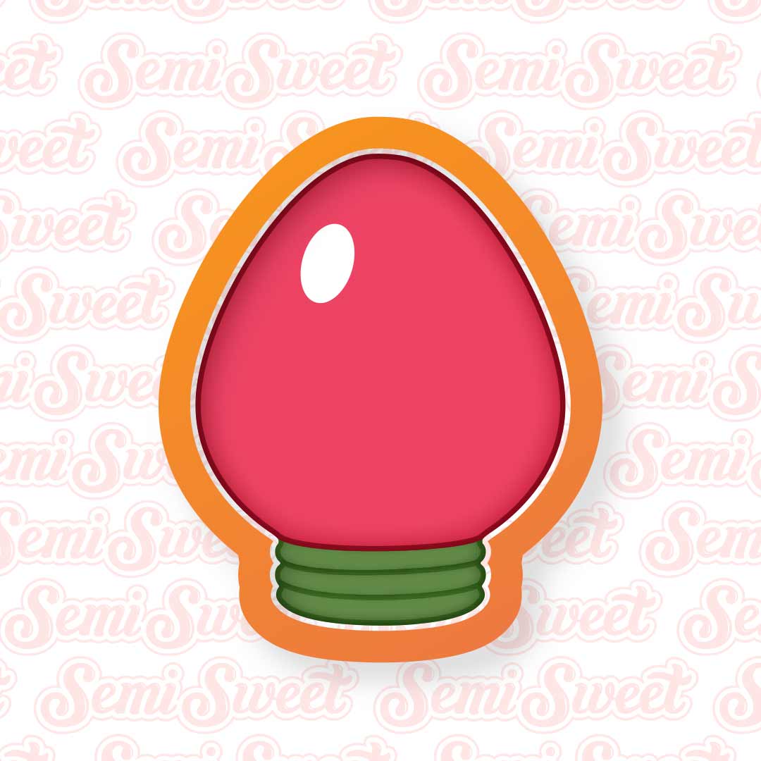 Christmas Light Bulb Cookie Cutter