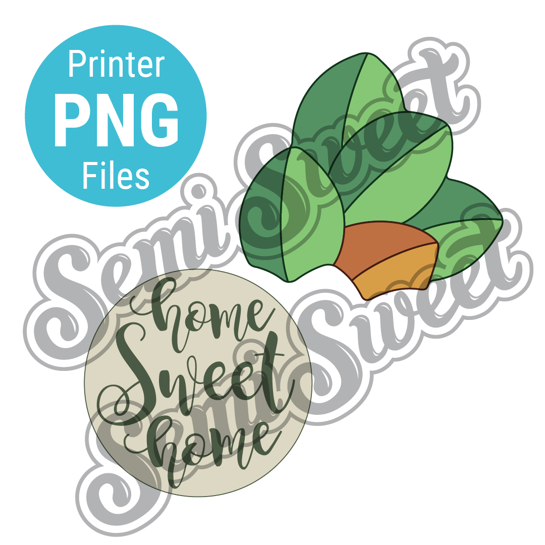 Magnolia Wreath Platter Set - PNG Images | Semi Sweet Designs
