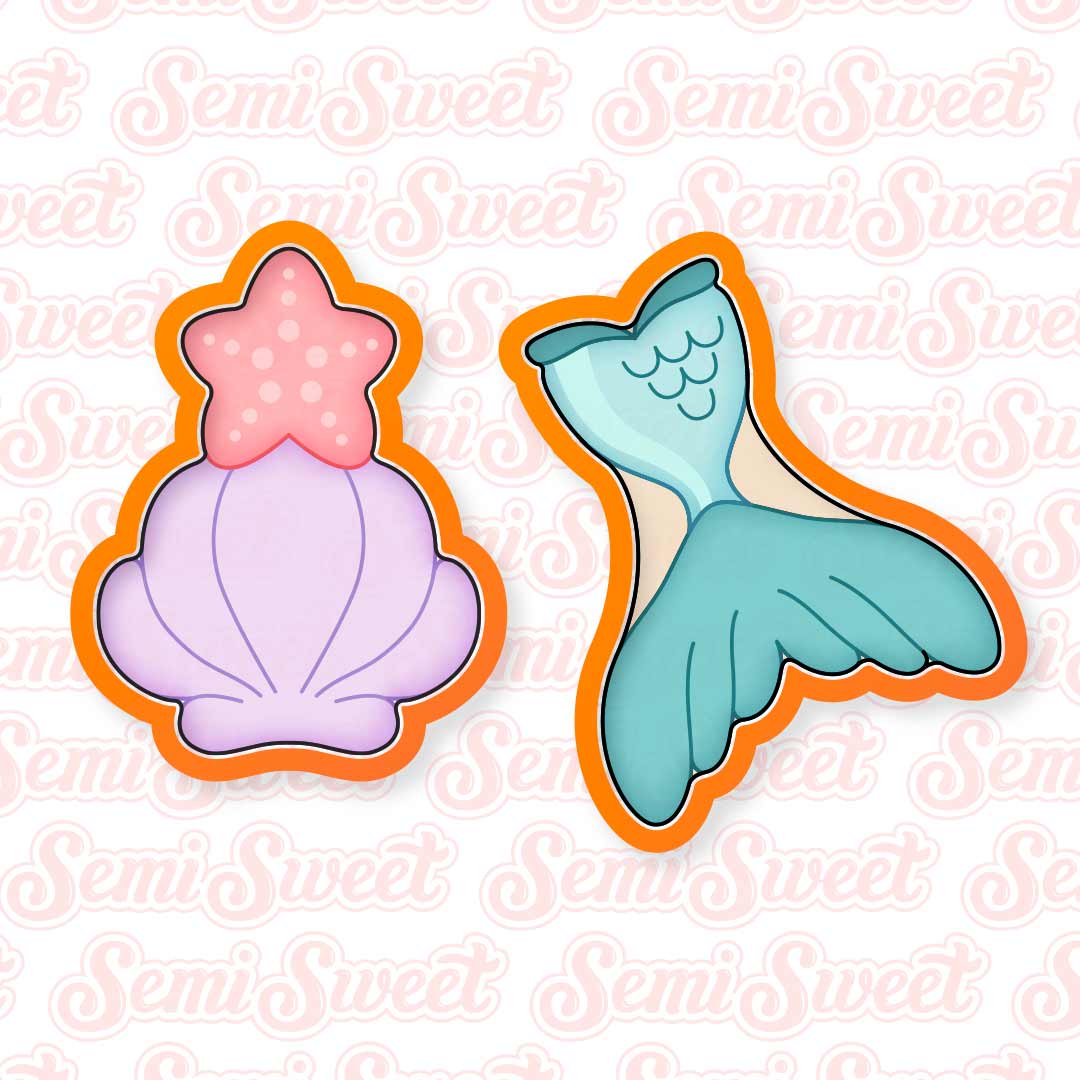 Mermaid Cookie Platter Set