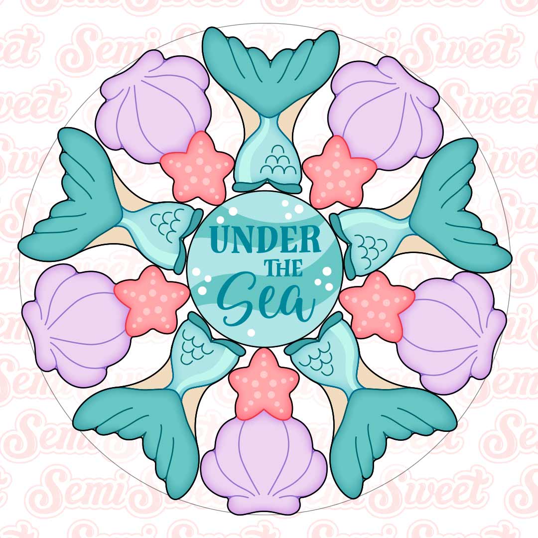 Mermaid Cookie Platter Set