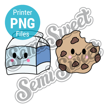 Milk and Cookies Set - PNG Images | Semi Sweet Designs