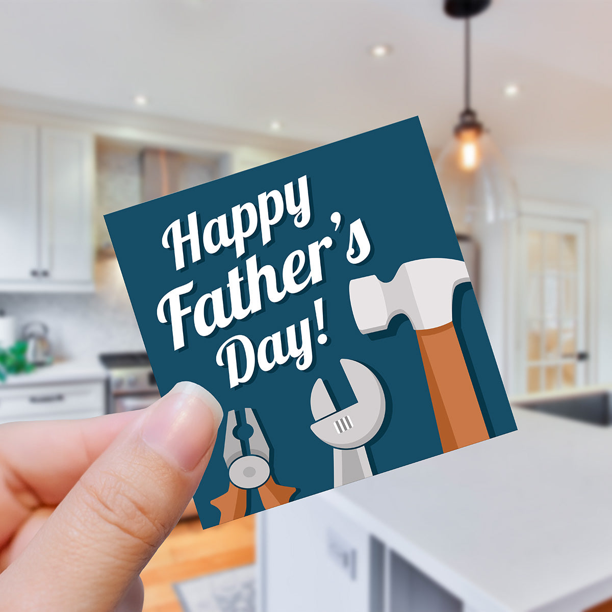 Father's Day Tools 2.5" x 2.5" Tag - Pack of 25