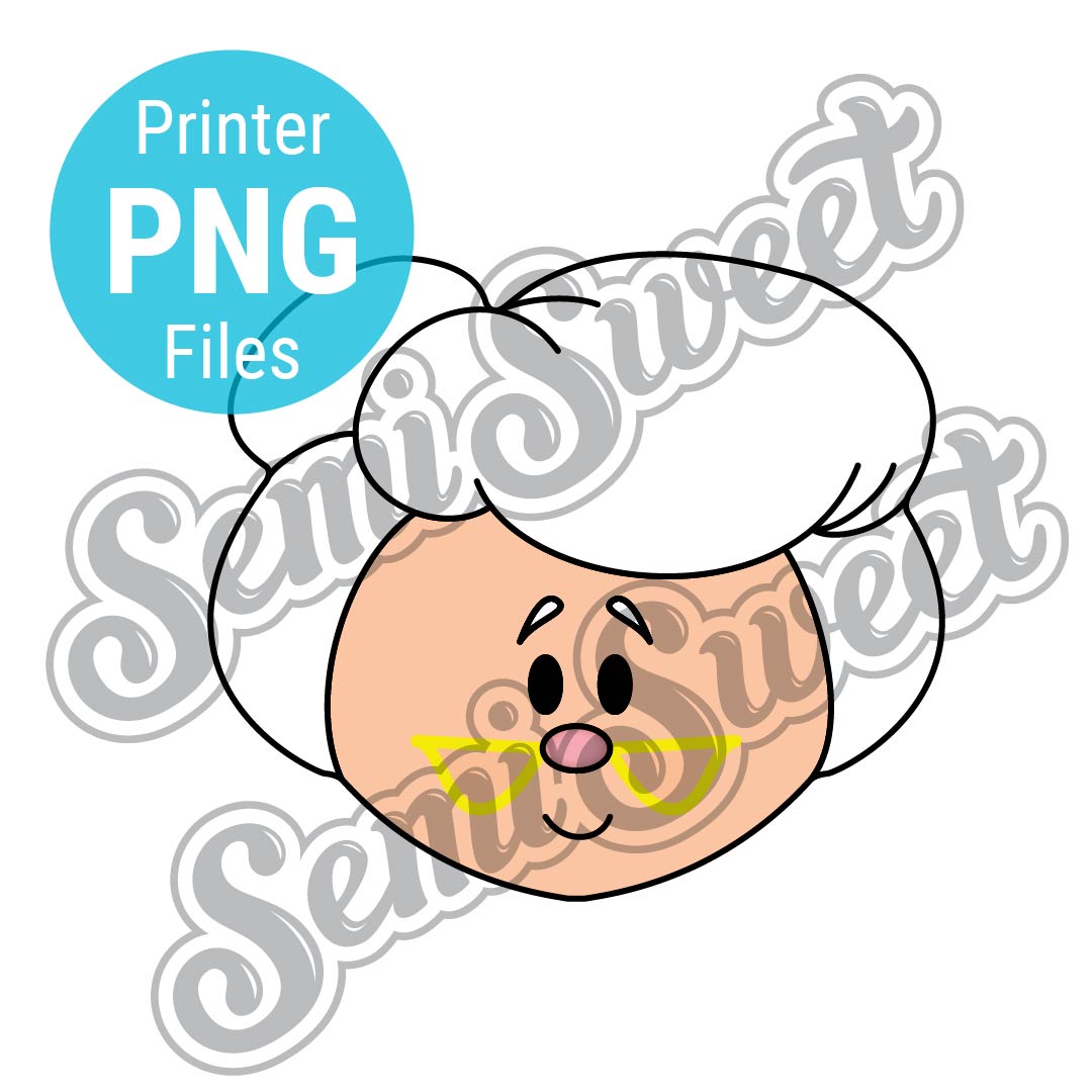 Mrs. Claus Head Cookie Cutter - PNG Images | Semi Sweet Designs