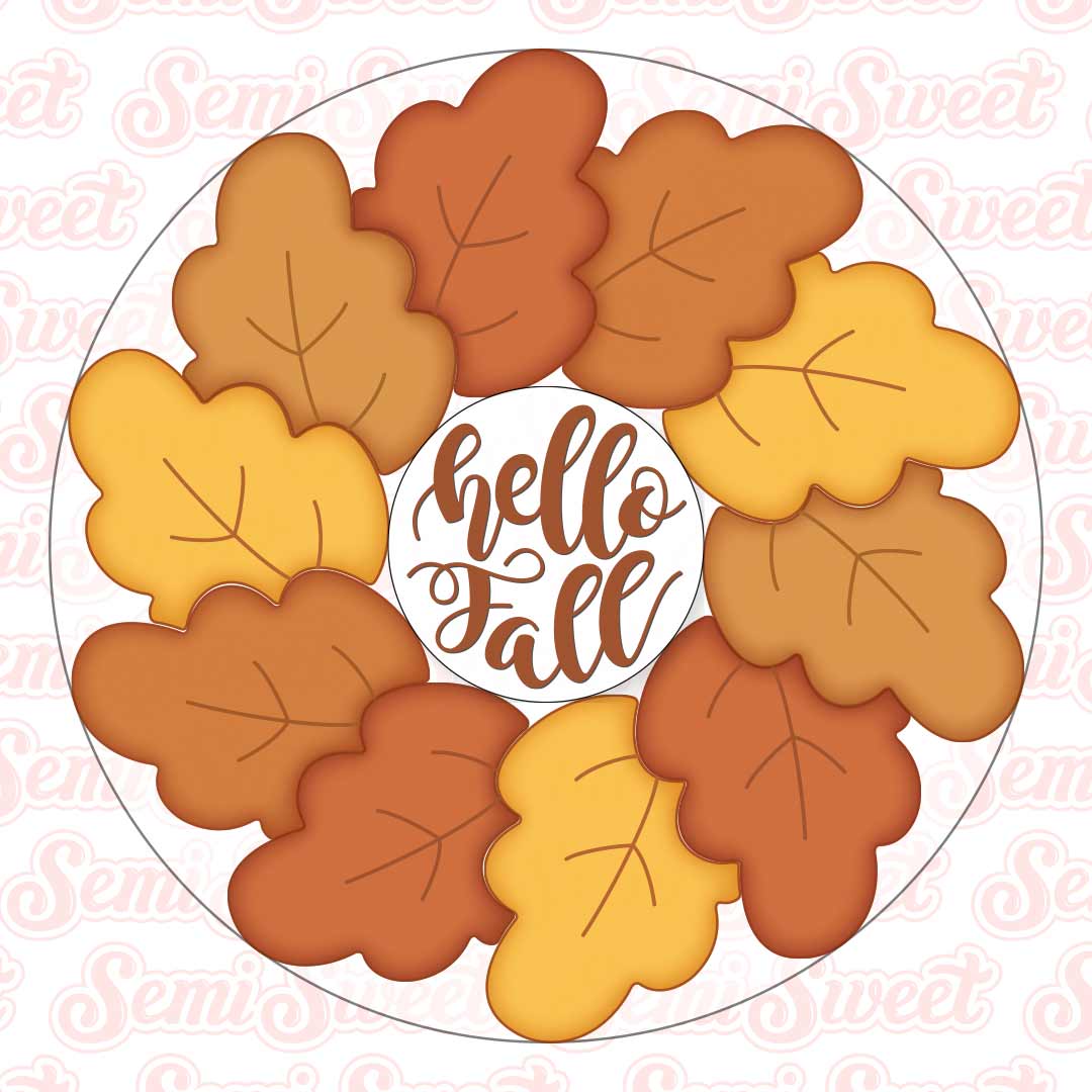 Overlapping Leaves Platter Cookie Cutter