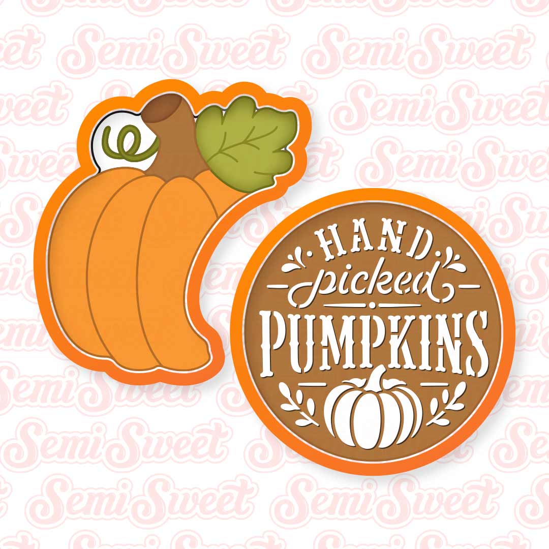 overlapping pumpkin platter cookie cutter