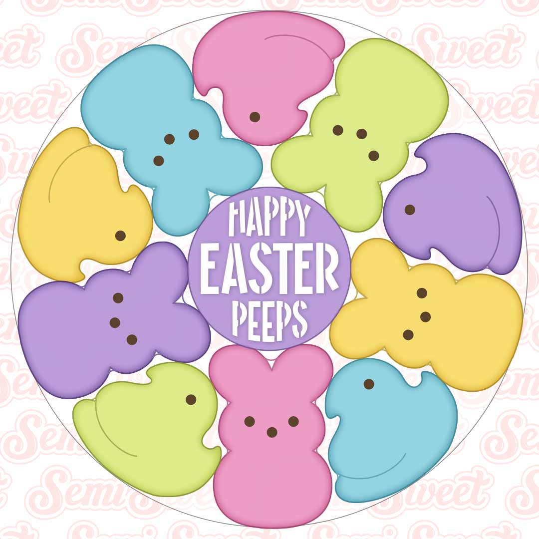 Easter Marshmallow Cookie Cutter Platter Set