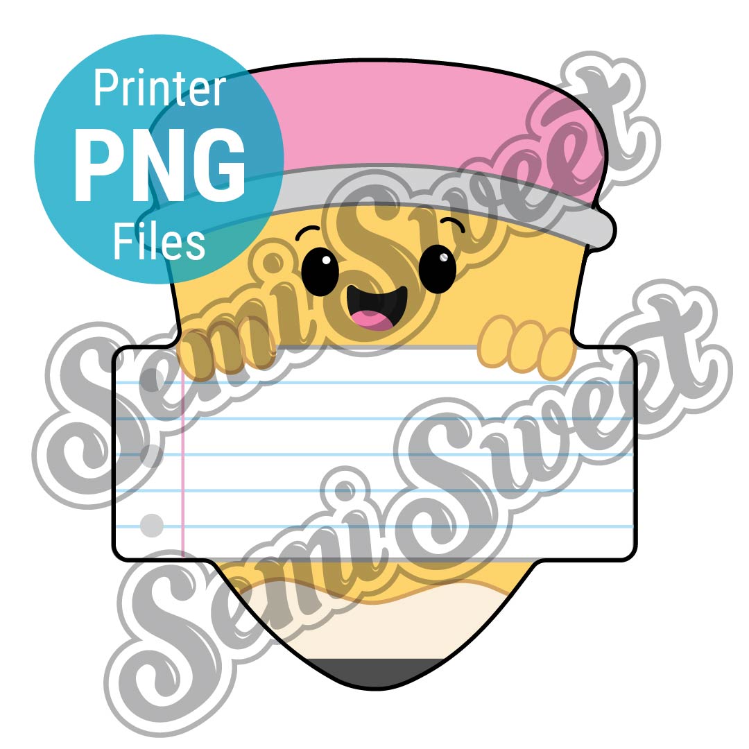 Pencil Name Plate - PNG Images | Semi Sweet Designs