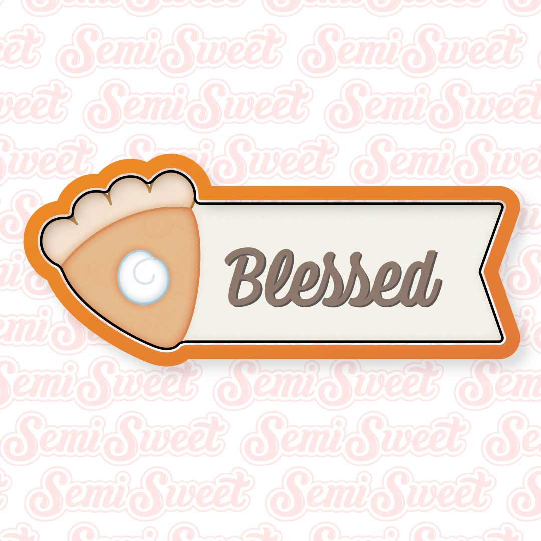 Pumpkin Pie Name Flag Plaque