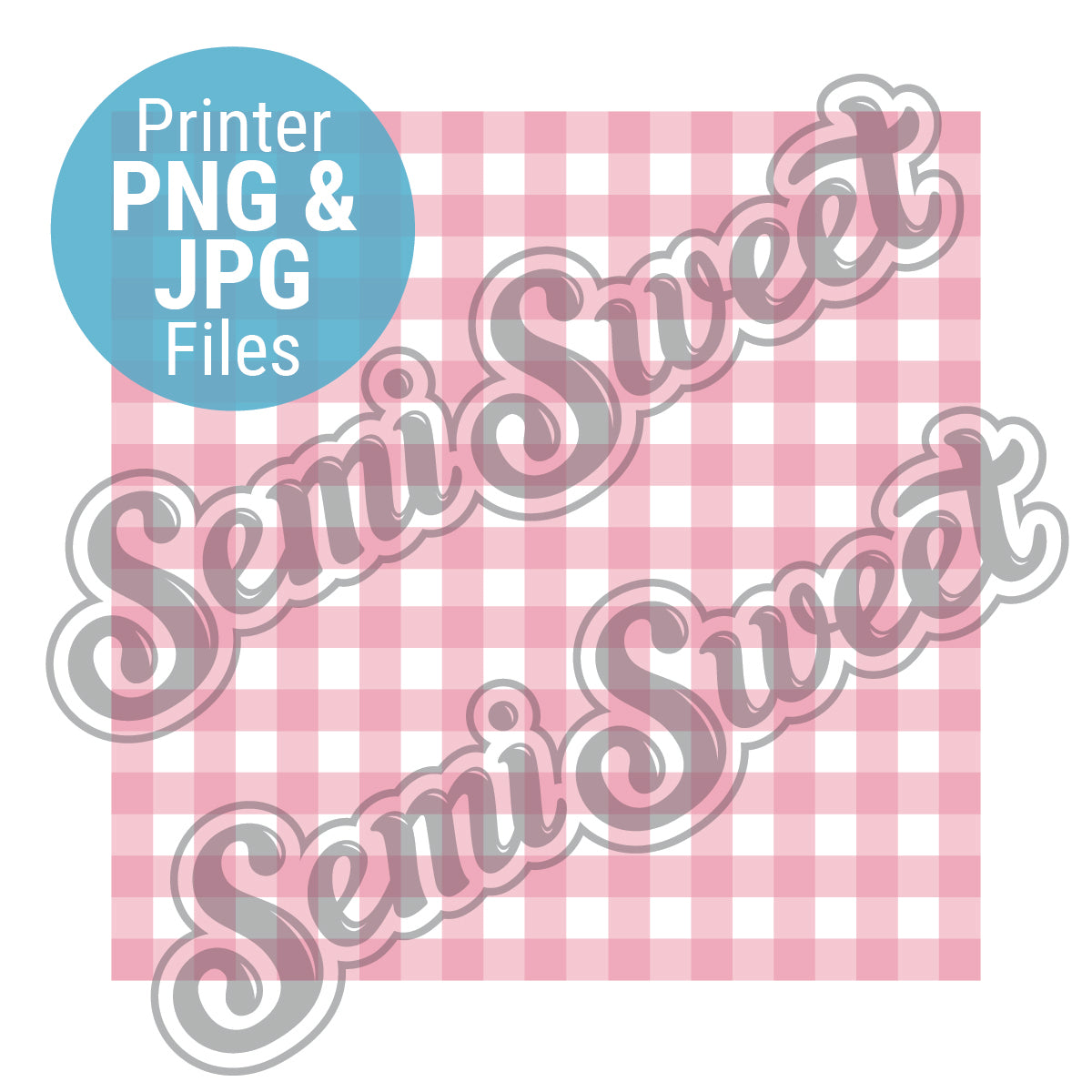 Pink Gingham Pattern - PNG & JPG Images