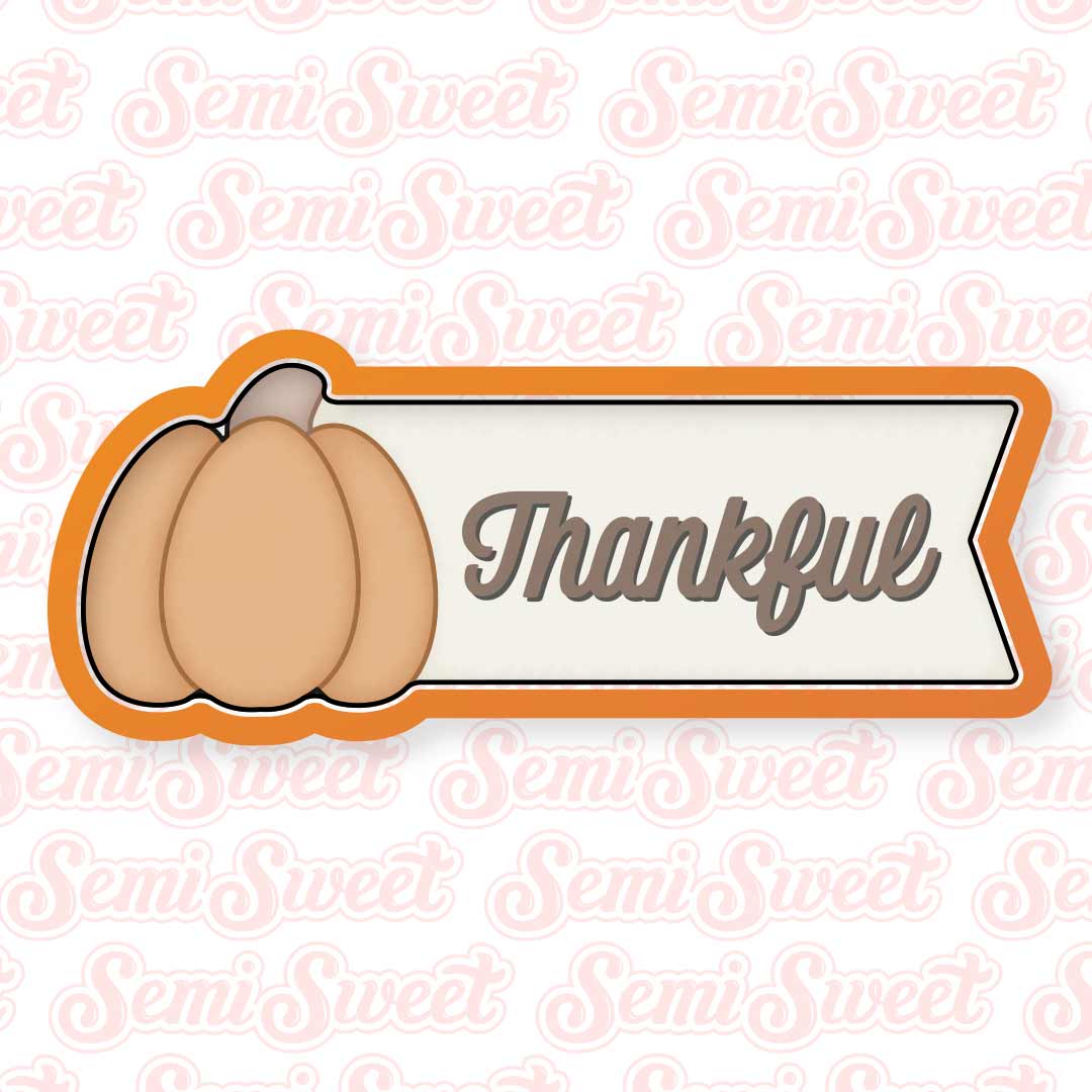 Pumpkin Name Flag Plaque