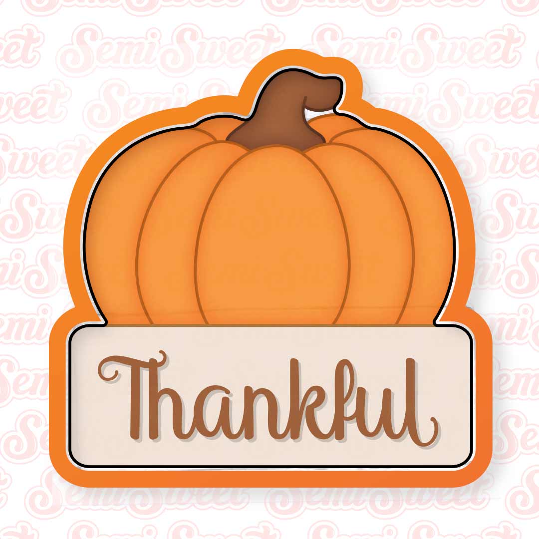 Pumpkin Name Plate Cookie Cutter