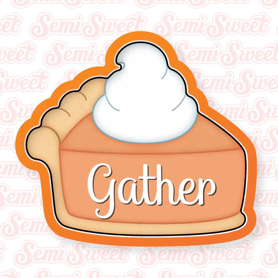 pumpkin pie slice cookie cutter