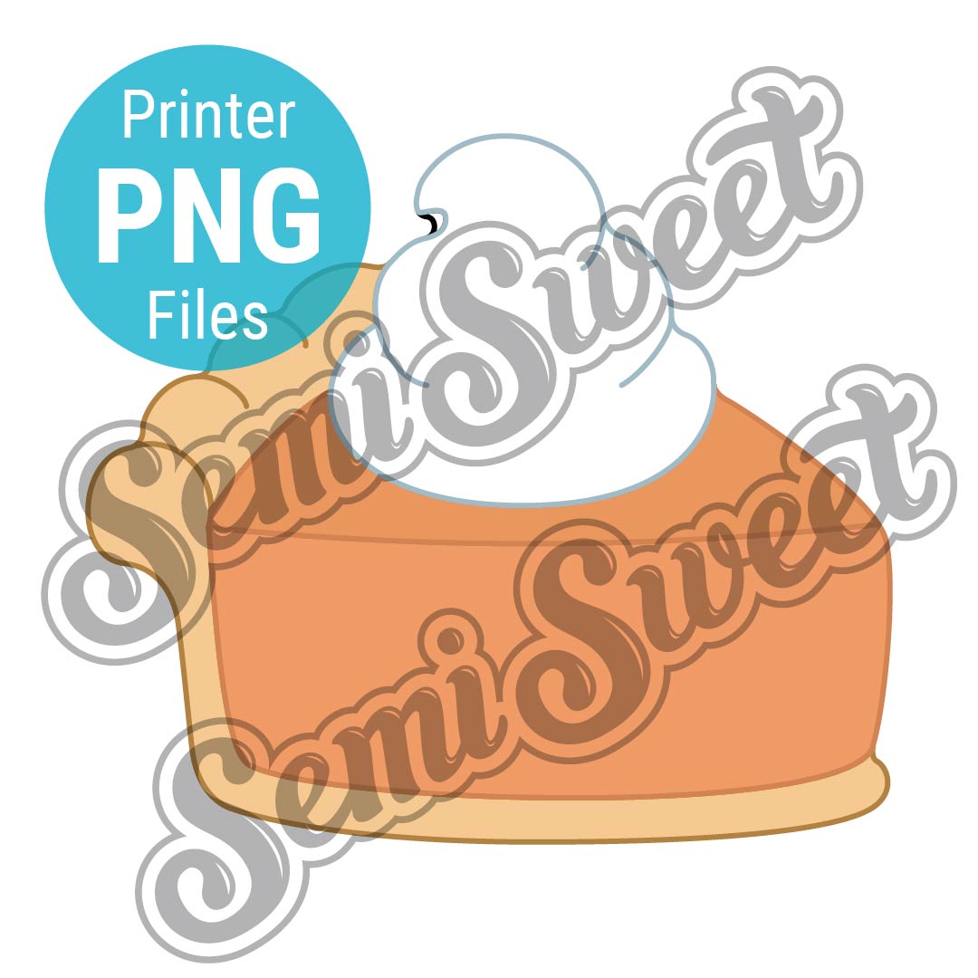 Pumpkin Pie Slice Plaque - PNG Images | Semi Sweet Designs