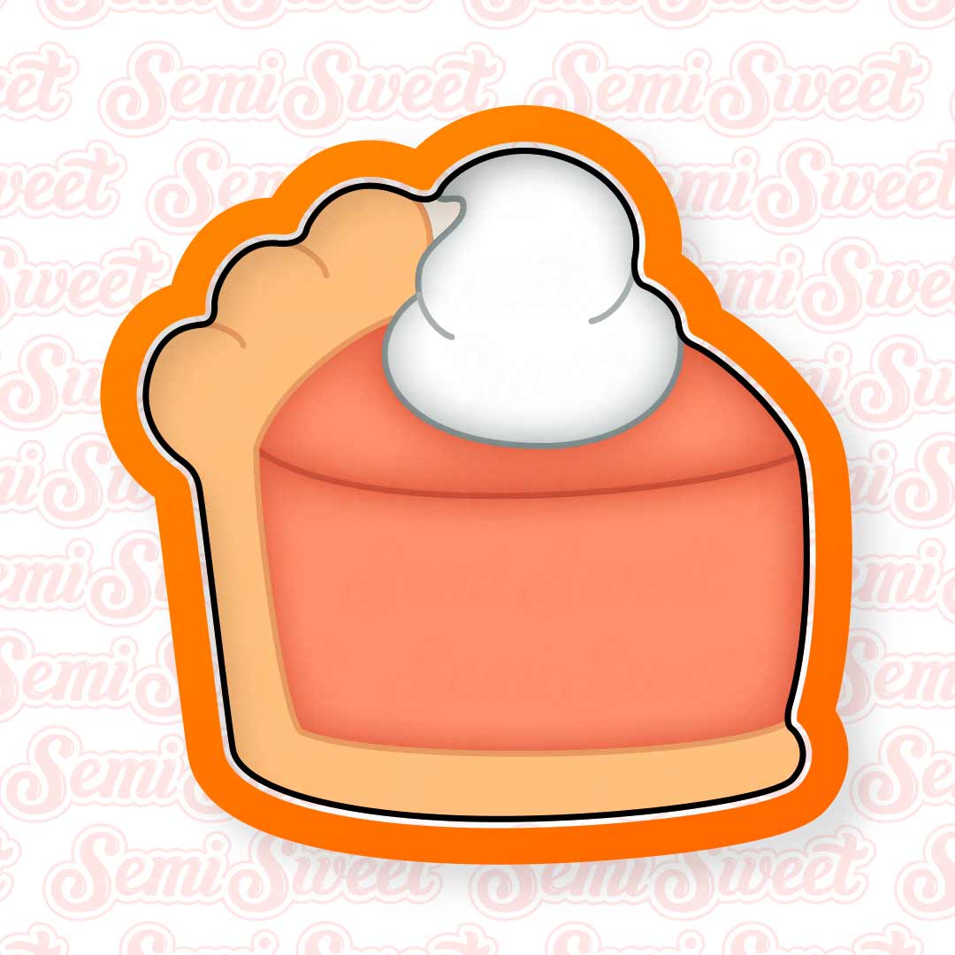 chubby pumpkin pie slice cookie cutter