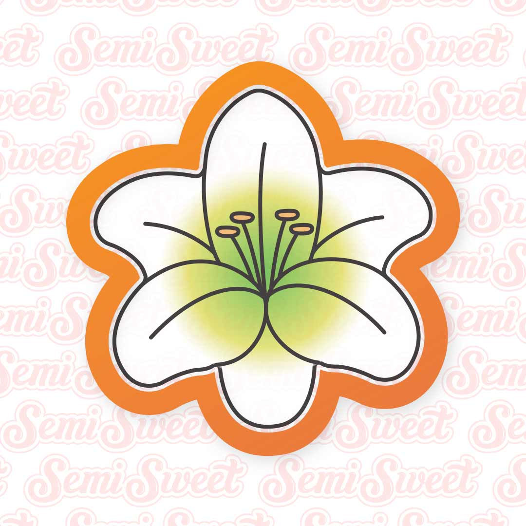 white lily biscuit cutter Easter Lily Cookie Cutter