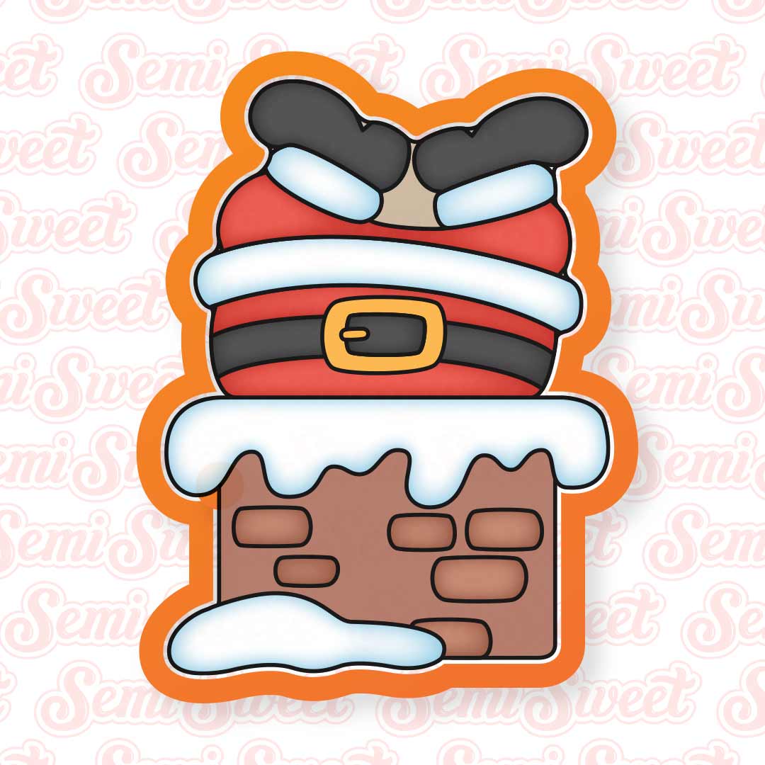 Santa Chimney Single Cookie Cutter