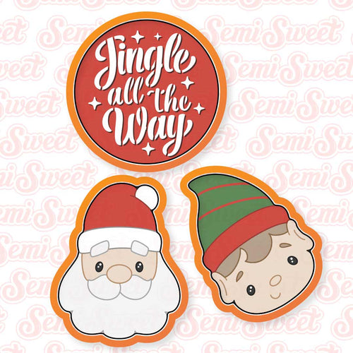 Santa & Elf Cookie Platter Set