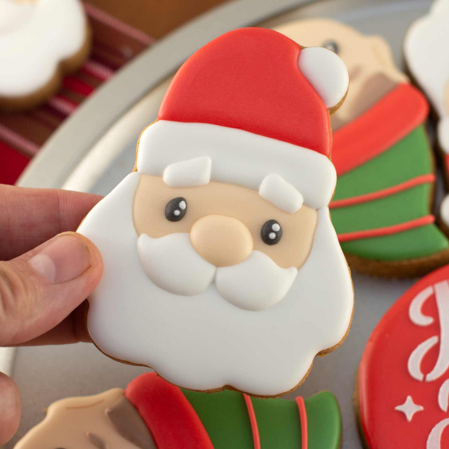 Santa & Elf Cookie Platter Set