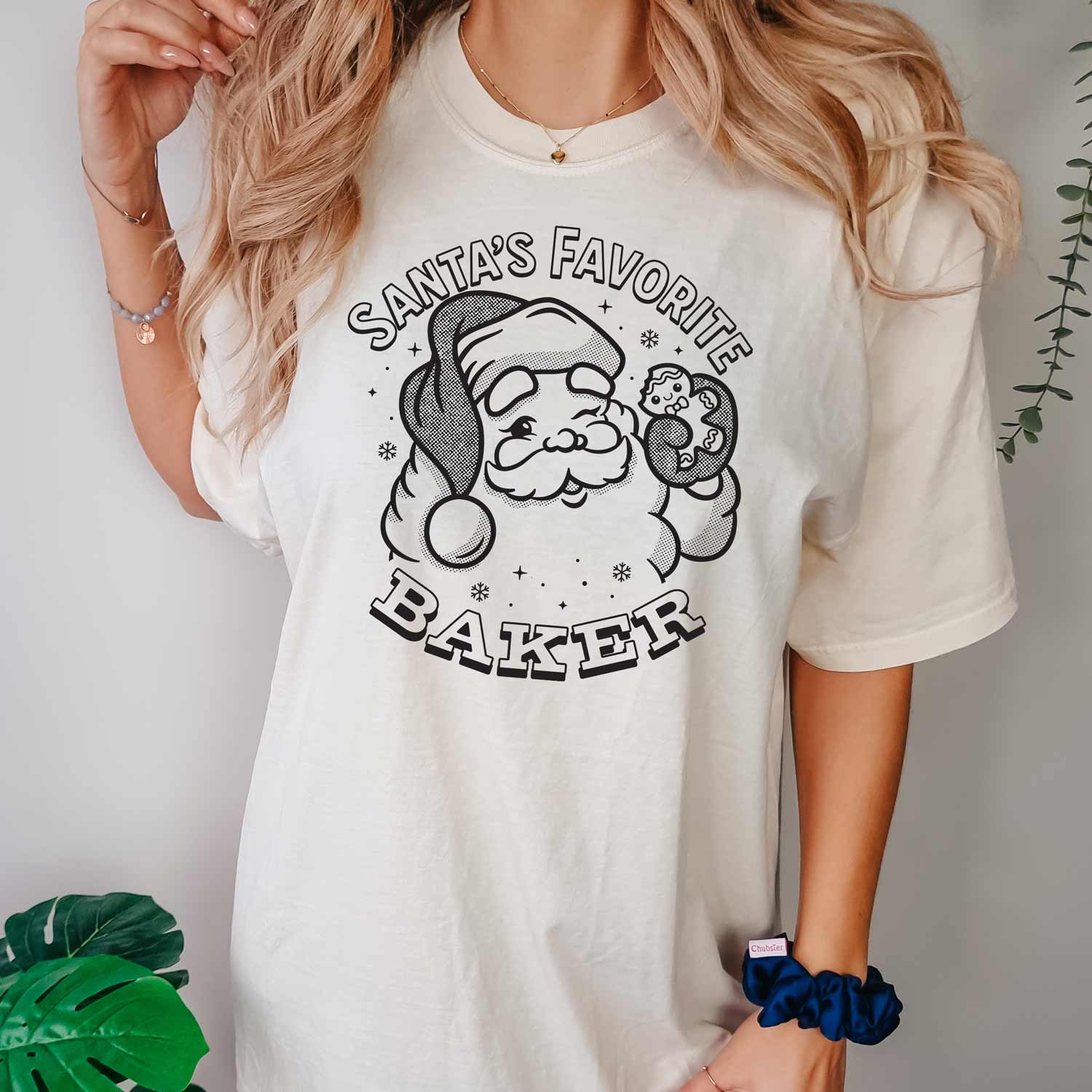 Santa's Favorite Baker (Black Ink) Unisex T-Shirt