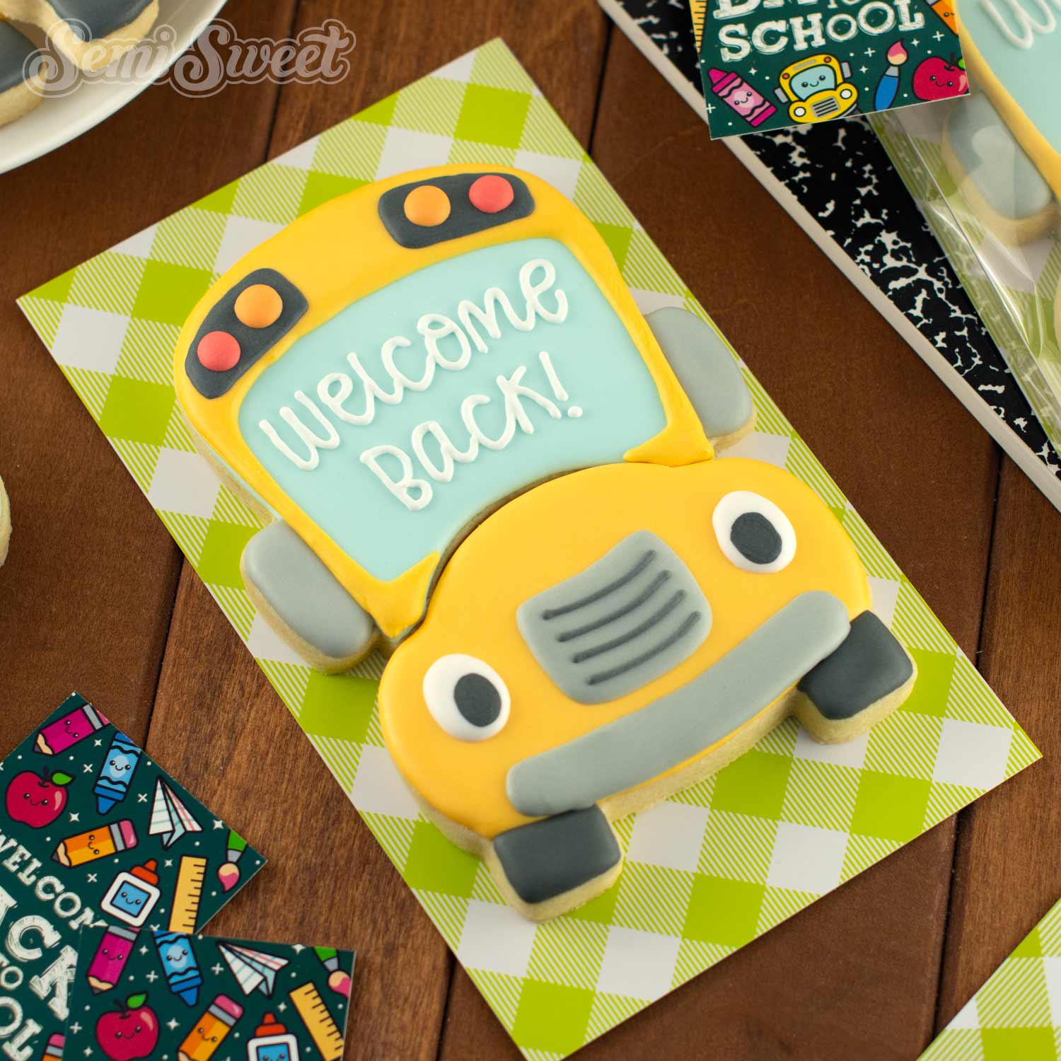 2-Pc School Bus Cookie Cutter Set