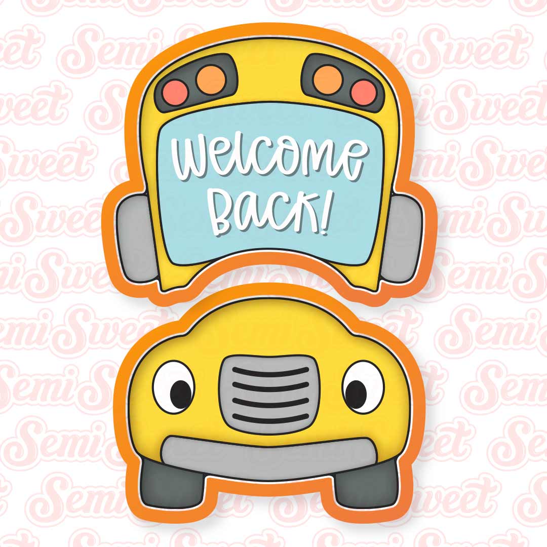 2-Pc School Bus Cookie Cutter Set
