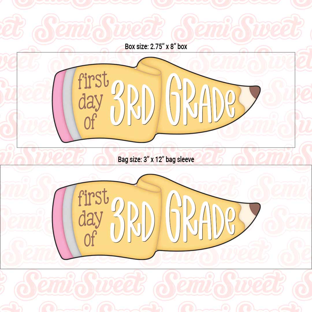 school pennant flag cookie cutter