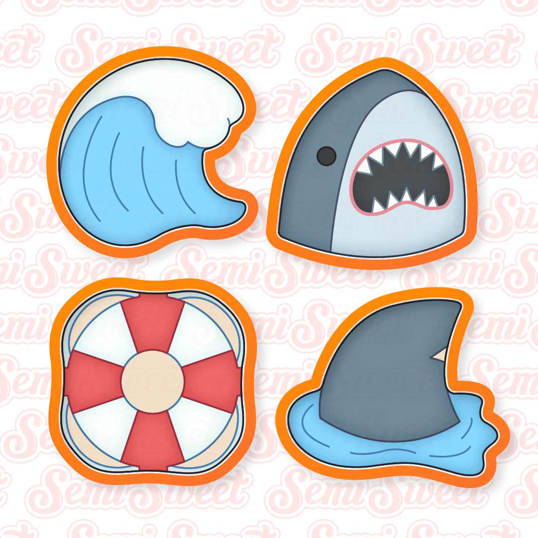 shark cookie cutter set
