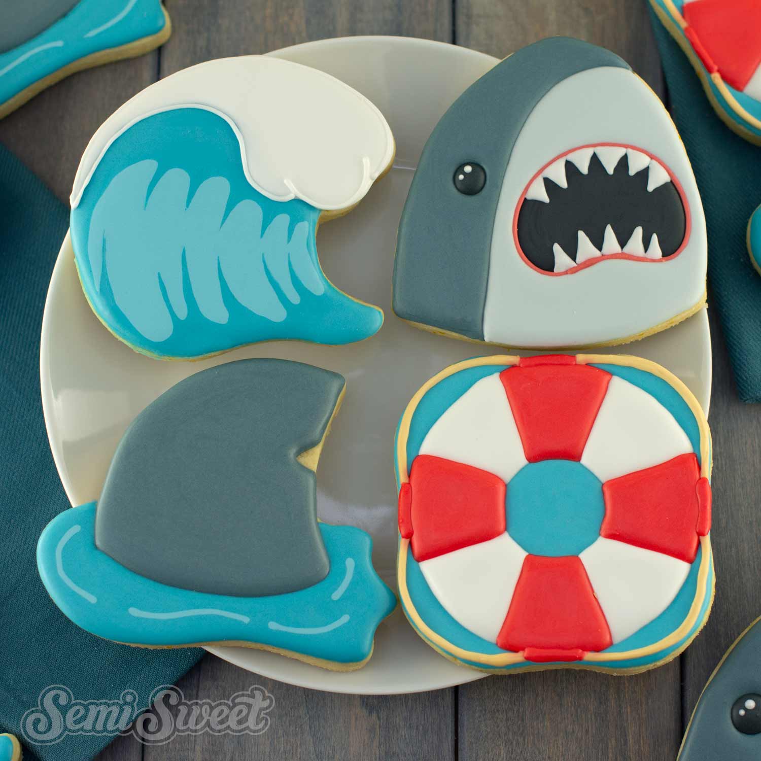 shark mouth cookie cutter set | Semi Sweet Designs