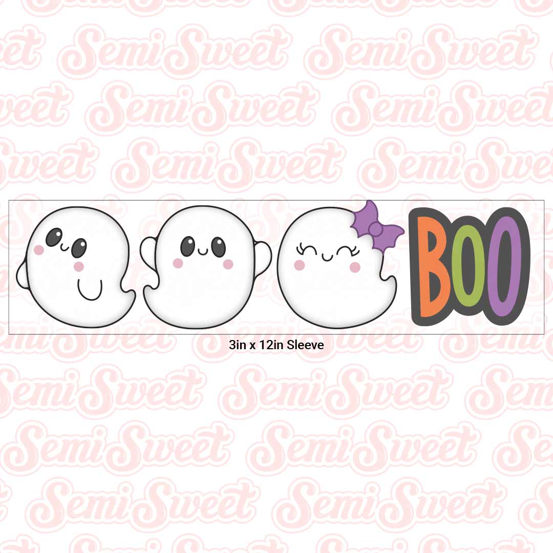 Simple Boo & Ghosts Cookie Cutter Set