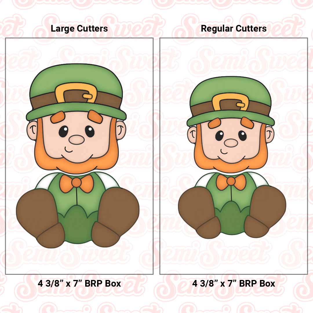 2-Piece Sitting Leprechaun Cookie Cutter Set