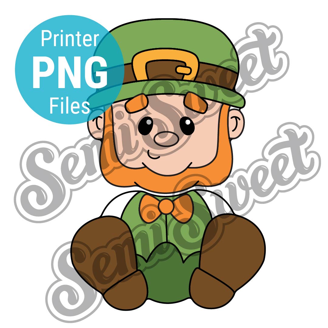 Sitting Leprechaun Set - PNG Images | Semi Sweet Designs