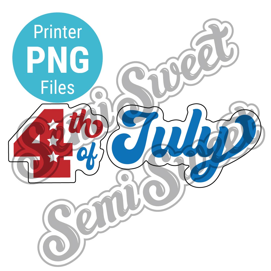 Skinny 4th of July Set- PNG Image | Semi Sweet Designs