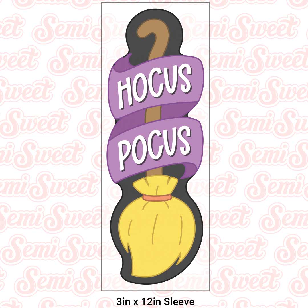 Skinny Banner Broom Cookie Cutter