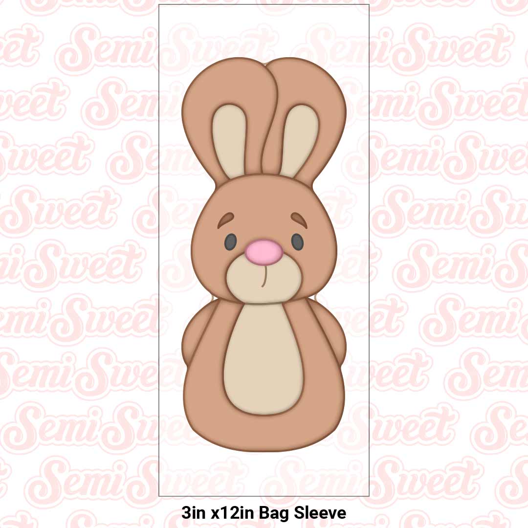 Skinny Cute Bunny Cookie Cutter