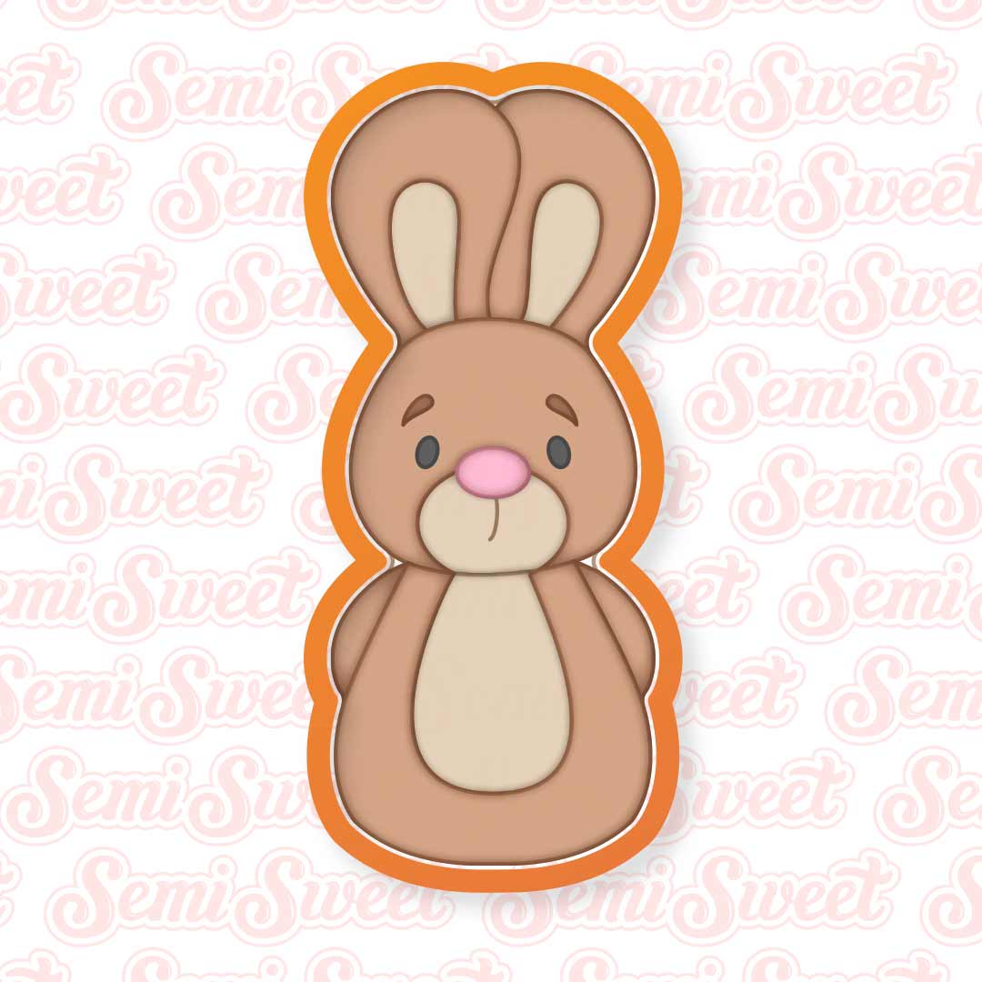 skinny cute easter bunny cookie cutter