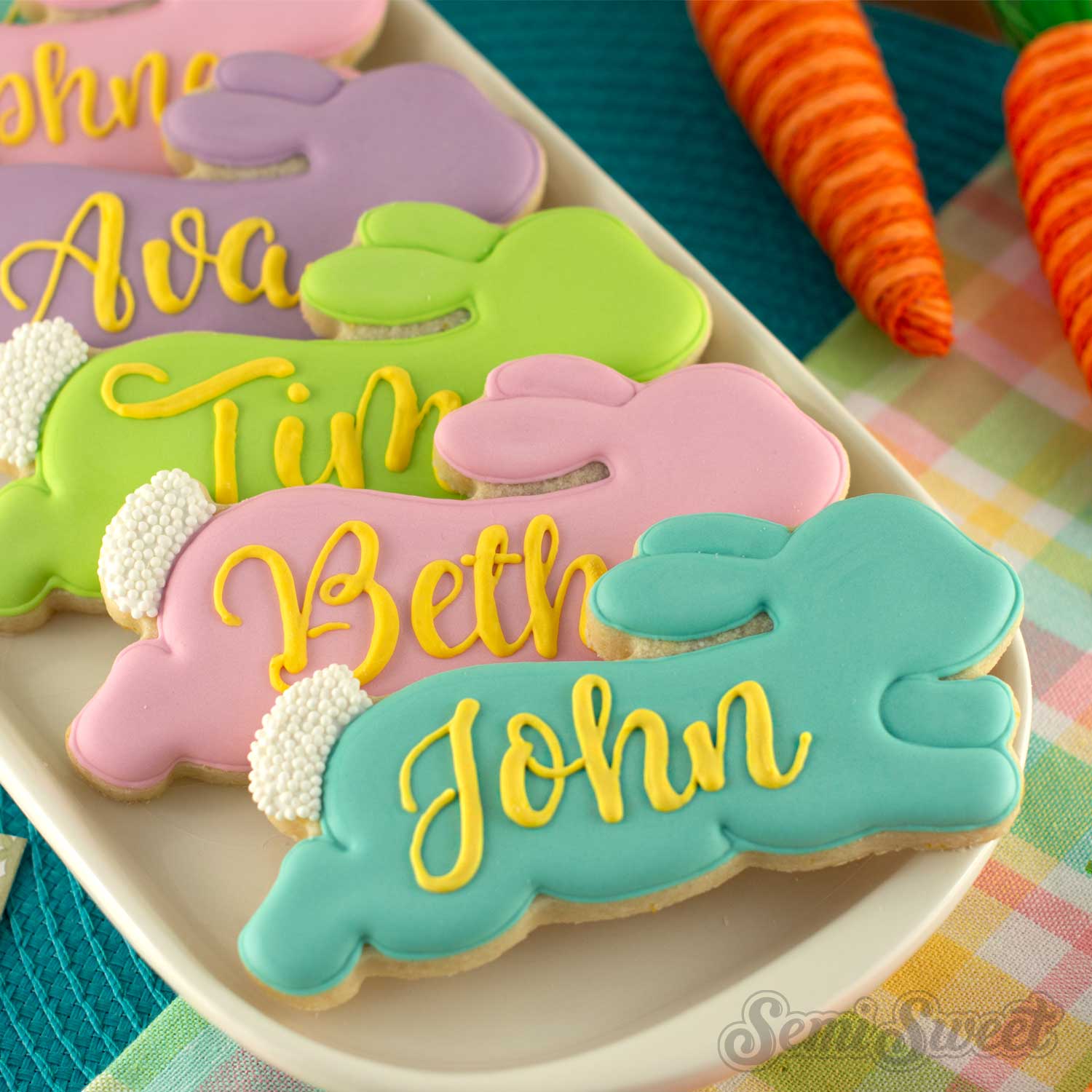 Skinny Hopping Bunny Cookie Cutter