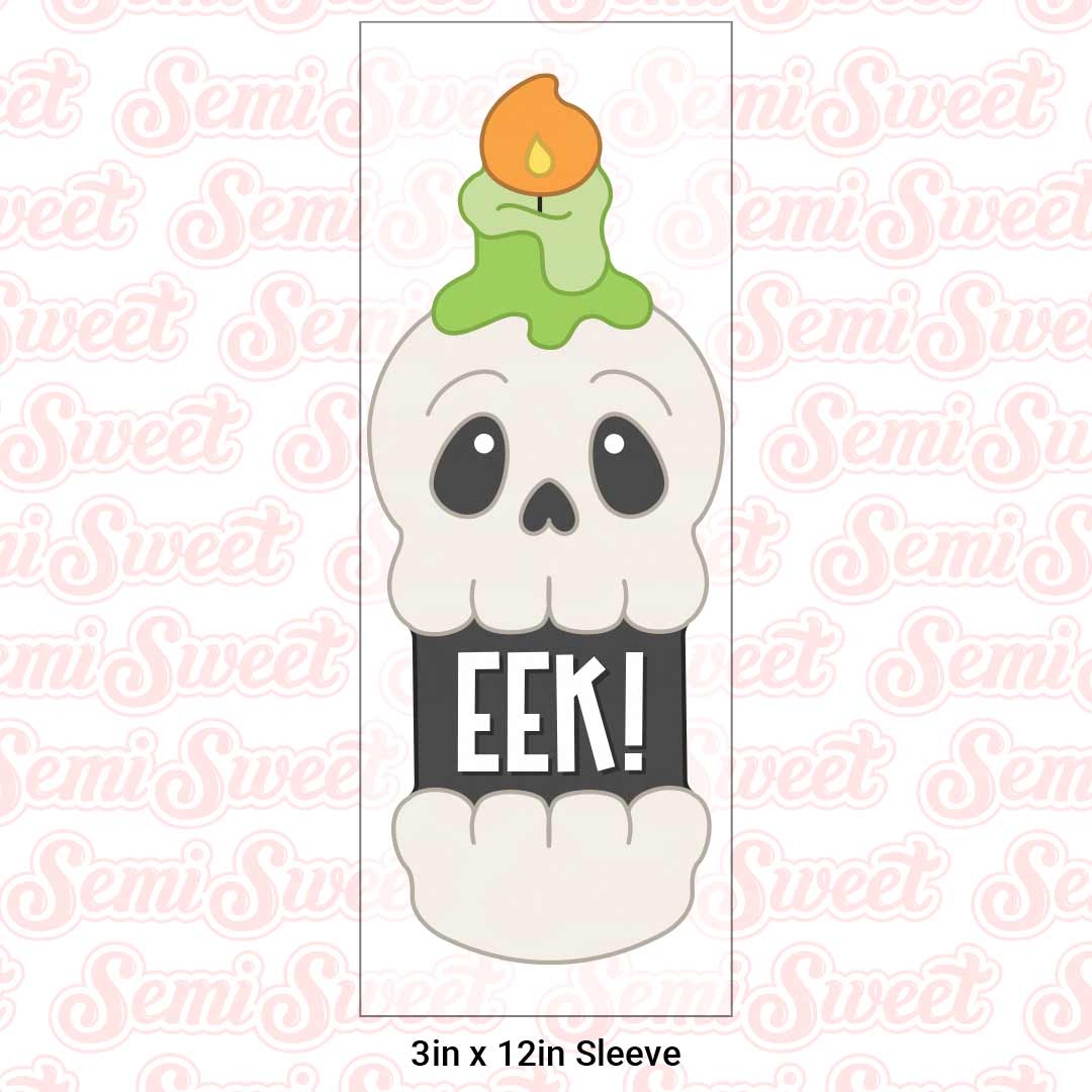 Skinny Skull Candle Cookie Cutter