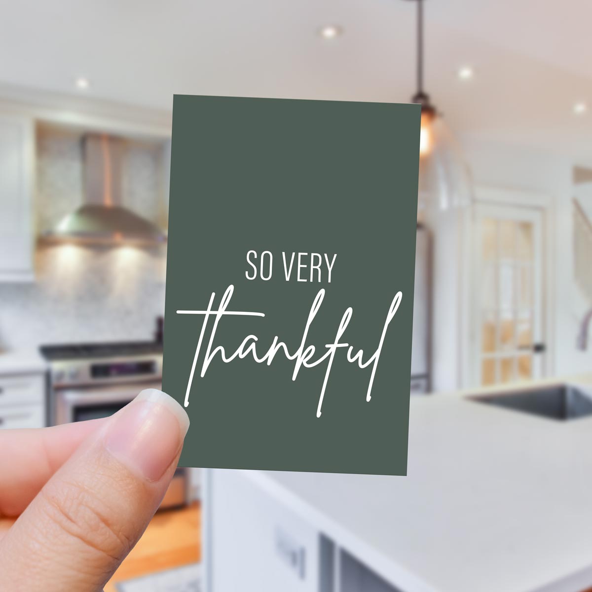 Thanksgiving cookie tag So Very Thankful