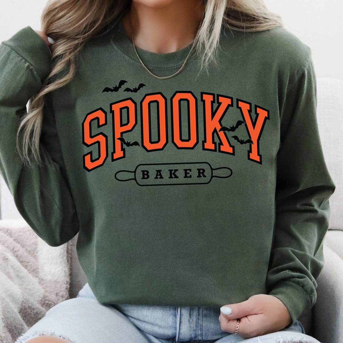 Spooky Baker Unisex Long Sleeve T-Shirt