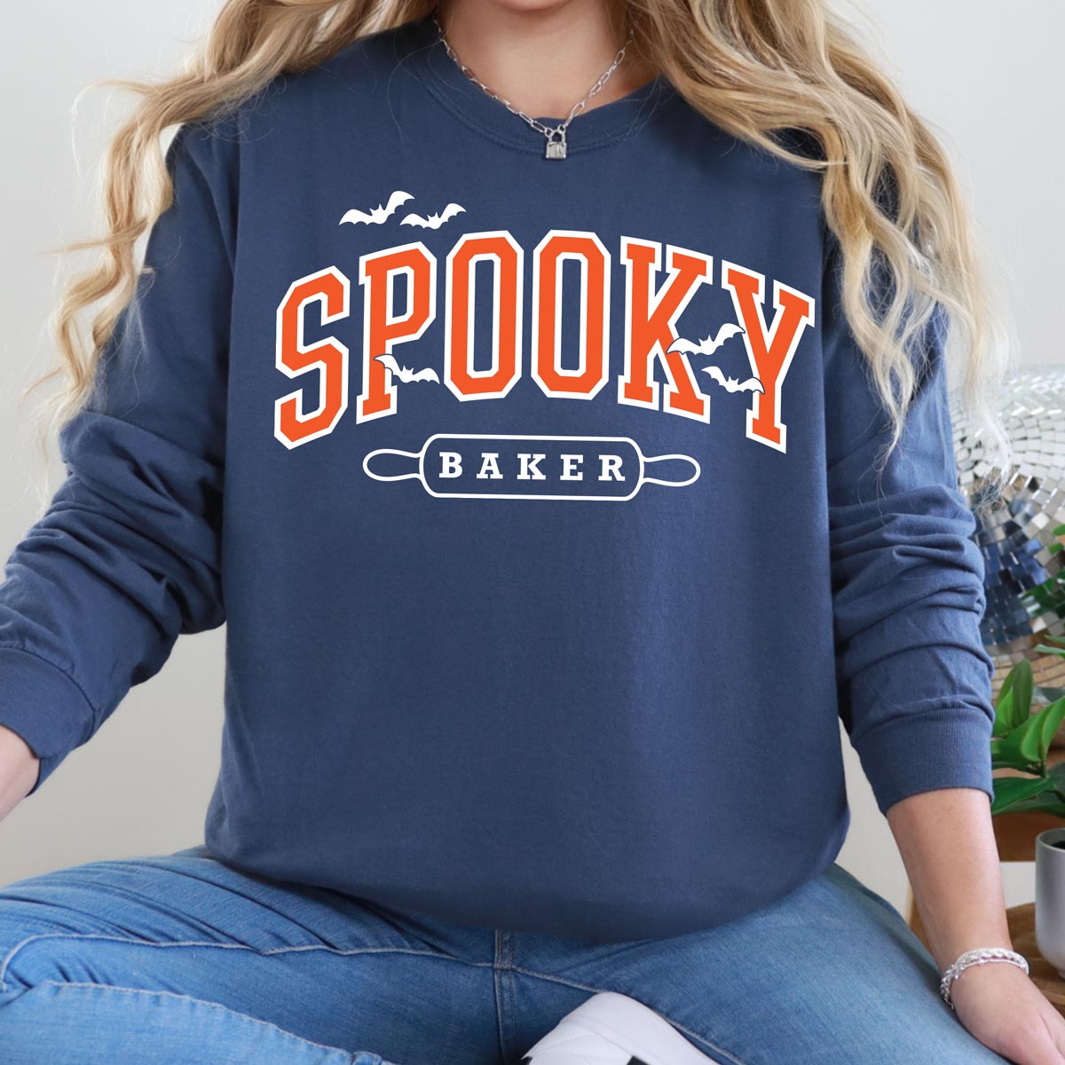 Spooky Baker Unisex Long Sleeve T-Shirt