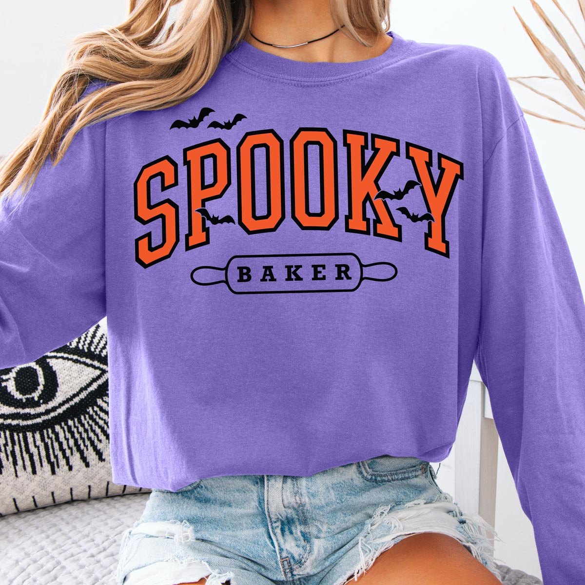 Spooky Baker Unisex Long Sleeve T-Shirt
