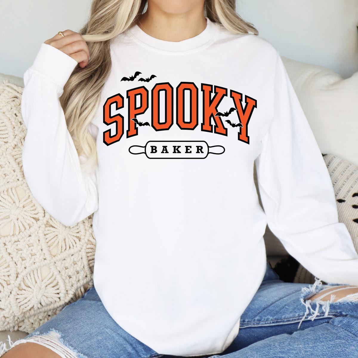 Spooky Baker Unisex Long Sleeve T-Shirt