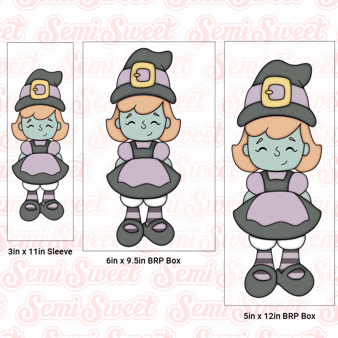 Stackable Witch Girl Cookie Cutter Set