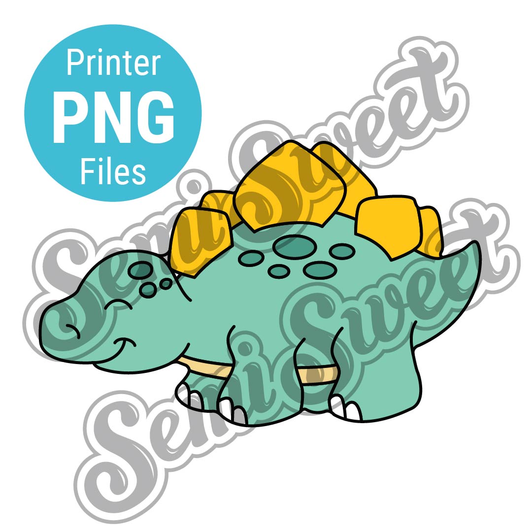 Stegosaurus Dinosaur - PNG Images | Semi Sweet Designs