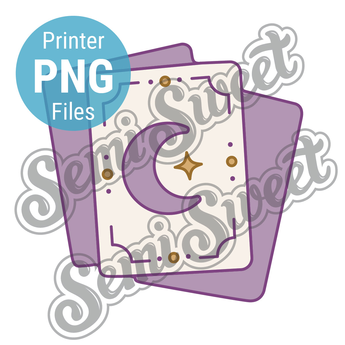 a tarot cards png made by semi sweet designs