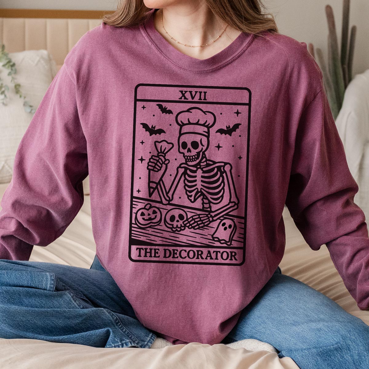 Tarot Cookie Decorator Unisex Long Sleeve T-Shirt