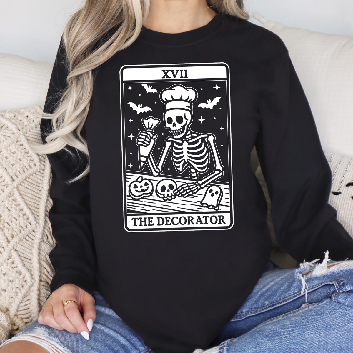 Tarot Cookie Decorator Unisex Long Sleeve T-Shirt