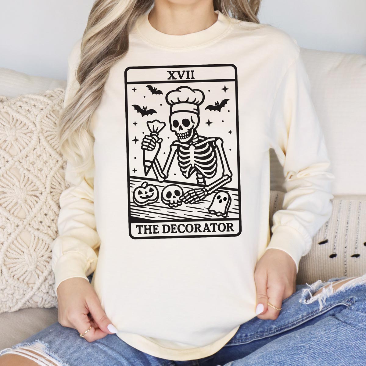 Tarot Cookie Decorator Unisex Long Sleeve T-Shirt