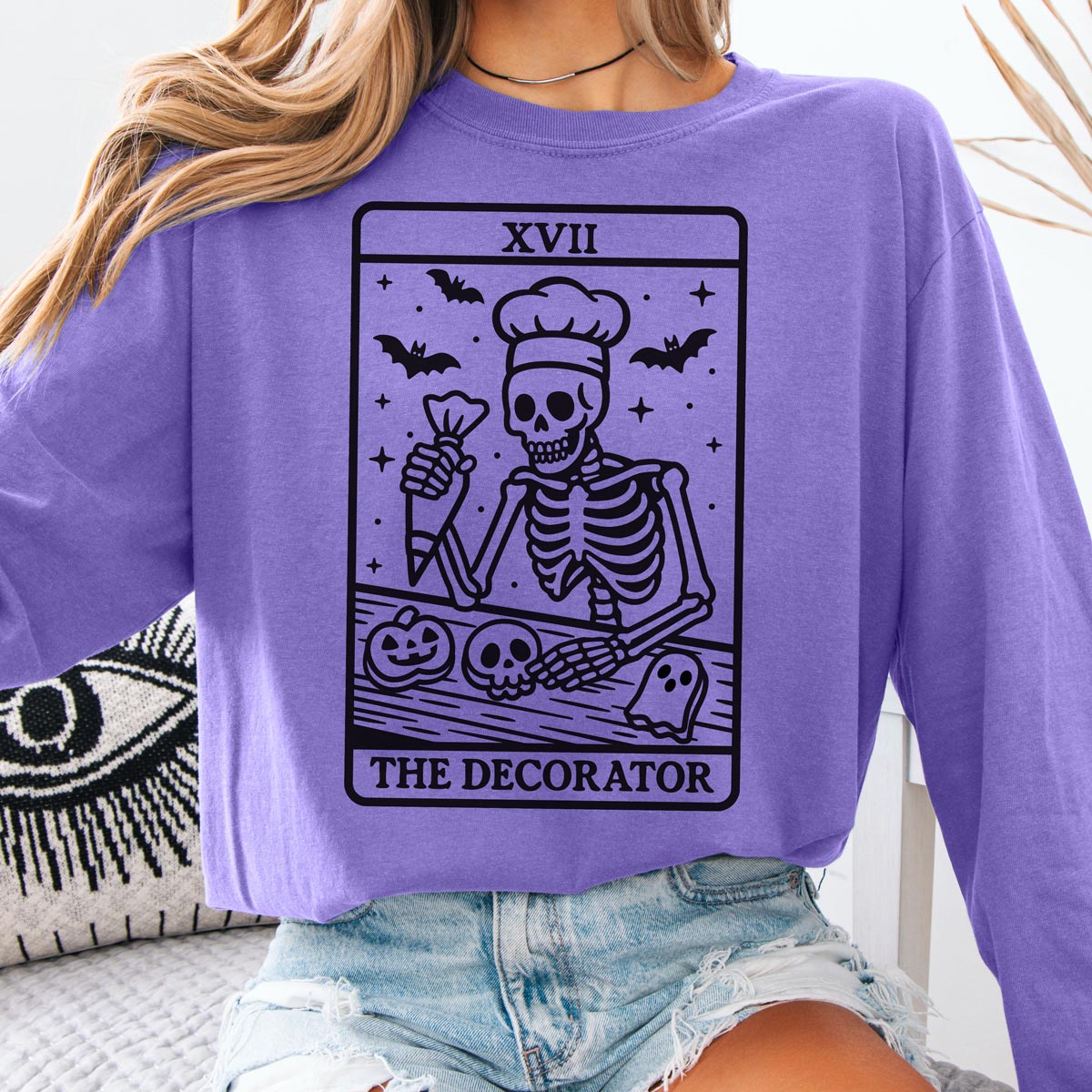 Tarot Cookie Decorator Unisex Long Sleeve T-Shirt