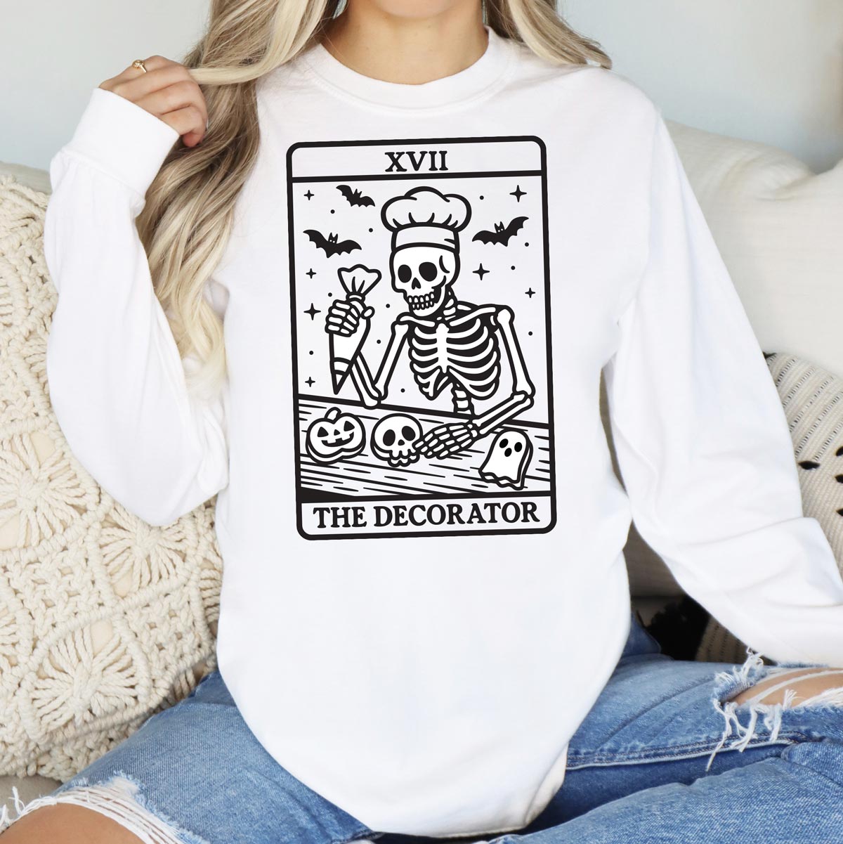 Tarot Cookie Decorator Unisex Long Sleeve T-Shirt